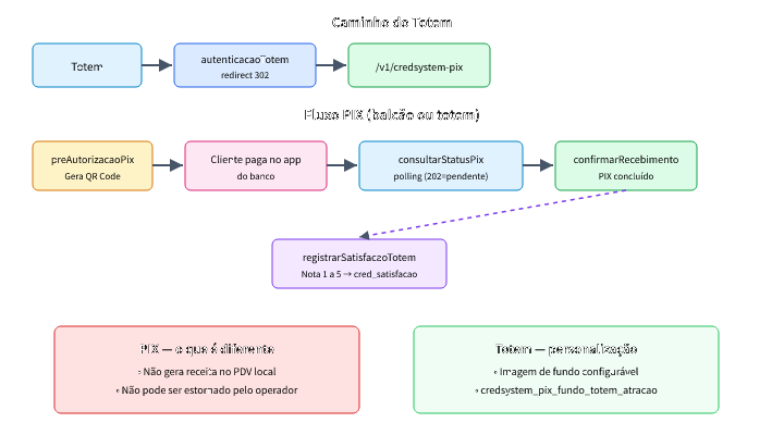 Fluxo de Pagamento Instantâneo e Totem