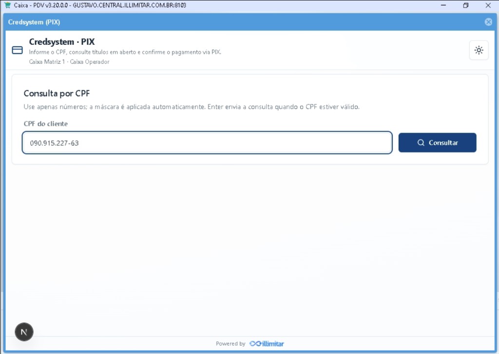 Consulta por CPF — Credsystem (PIX)