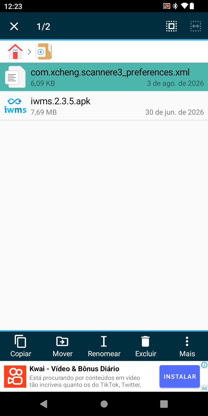 Copiar arquivo XML