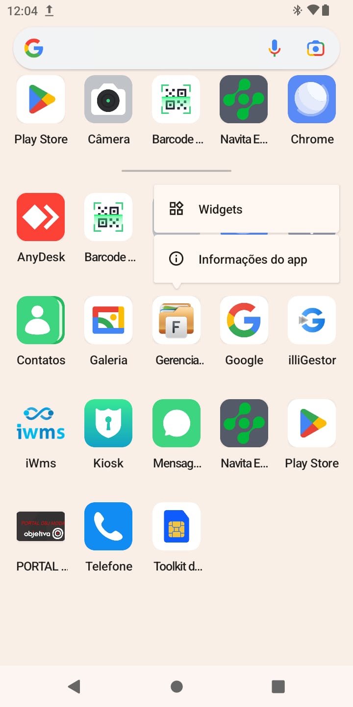 App gerenciador de arquivos