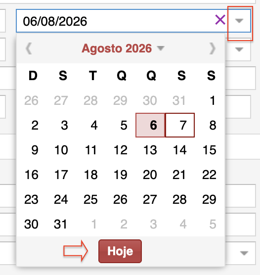 Ajuste da data de emissao para o dia atual